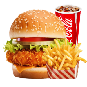 Zinger Burger Fries & Drink 345ml